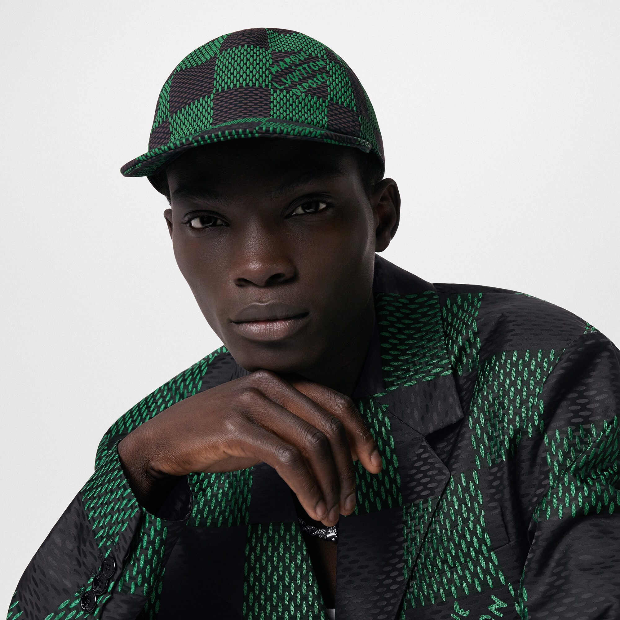 Damier Pop Cap - Luxury S00 Green | LOUIS VUITTON